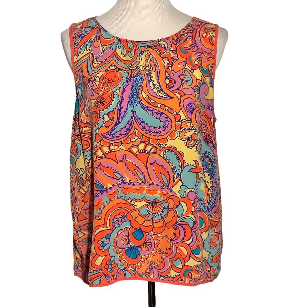 Lilly Pulitzer Multicolor Paisley Tank Top